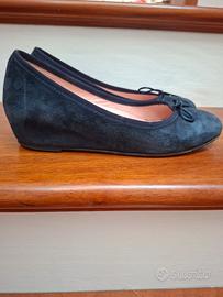 Ballerine in camoscio blu scuro brand Pollini 