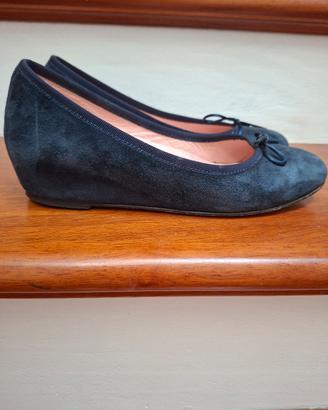 Ballerine in camoscio blu scuro brand Pollini 