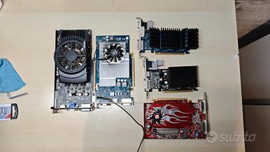 Lotto 5 Schede Video Vintage (Asus, Nvidia, Ati)