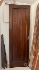 Porte in noce legno massello (2 battenti+1scrigno)