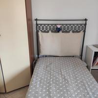 letto singolo in ferro battuto 