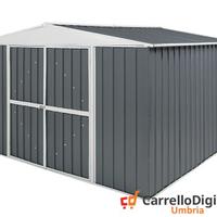 Box in Acciaio da giardino 360x345 grigio scuro