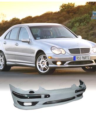 PARAURTI ANTERIORE PER MERCEDES W203 00-04 LOOK AM