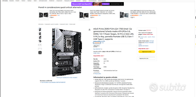 Bundle Intel Scheda madre + cpu + ram +dissipatore
