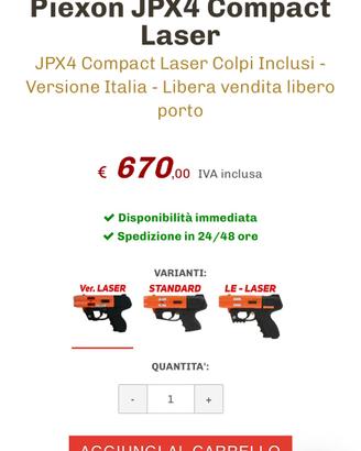 Piexon JPX4 Laser _per autodifesa