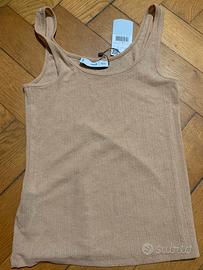 Canotta beige chiaro Mango