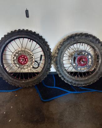 cerchi completi 14/17 Kawasaki kx 85
