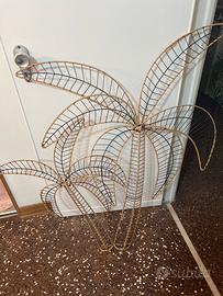 Palma decorativa in ferro e corda – Pezzo unico!