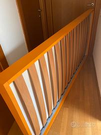 Letto singolo/doppio letto con ruote e guide