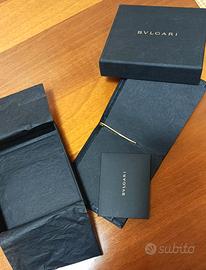 PORTAFOGLIO BULGARI NERO-NUOVO N SCATOLA ORIGINALE