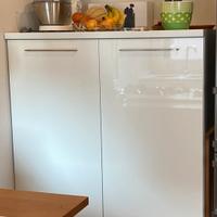 Credenza moderna bianca L120 x P58 x H145