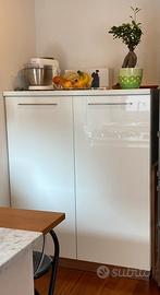 Credenza moderna bianca L120 x P58 x H145