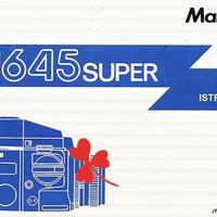Manuale Istruzioni Mamiya M645 Super
