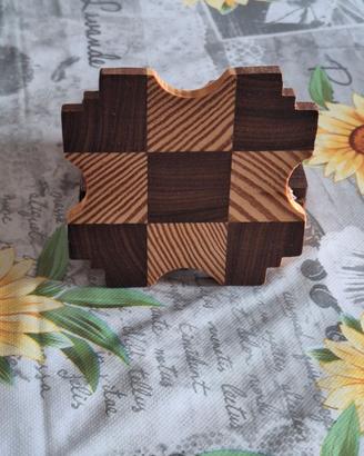 6 sottobicchieri in legno