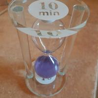 Clessidra in vetro trasparente 10 Minuti