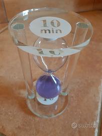 Clessidra in vetro trasparente 10 Minuti