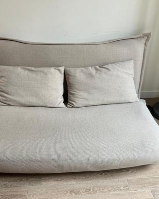 HALLEN - Divano clic clac a 2 posti beige