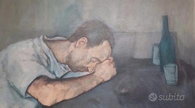 quadro Luciano Caldari-il lavoratore stanco