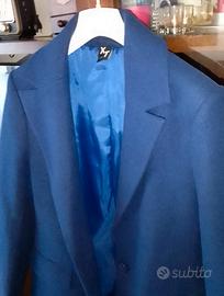 Cappotto blu da donna