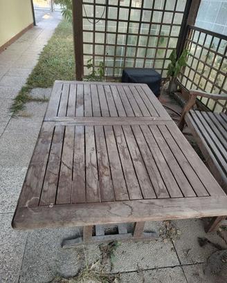 Tavolo legno da giardino