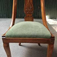 Sedia antica in noce massello Carlo X