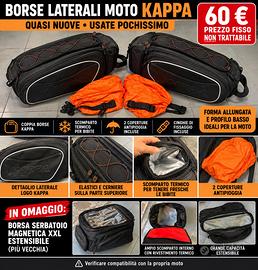 Borse laterali moto KAPPA +borsa serbatoio omaggio