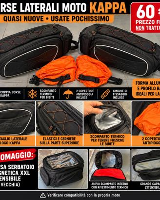 Borse laterali moto KAPPA +borsa serbatoio omaggio
