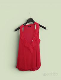 Canotta color rosso acceso