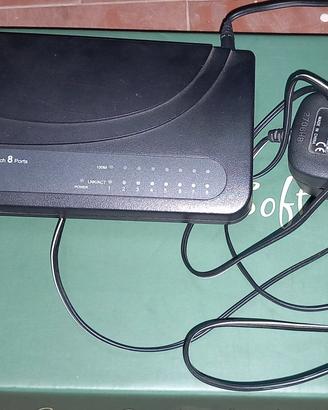 Switch di rete Kraun 8 porte 10/100 Mbps 