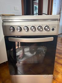 Cucina 50x50 inox  forno a gas e grill elettrico