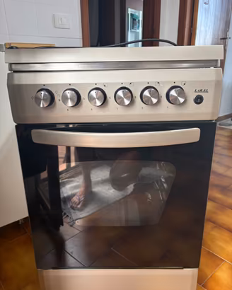Cucina 50x50 inox  forno a gas e grill elettrico