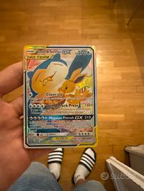 Carta Pokémon Eevee & Snorlax GX 171/181 Full Art