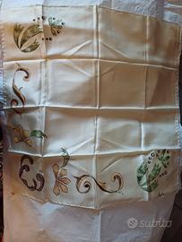 foulard in seta dipinto a mano 