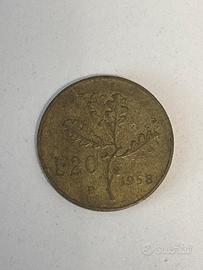 20 lire 1958