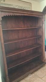 Libreria antica in legno massiccio