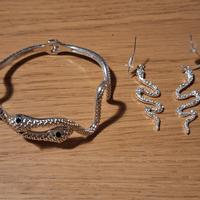 Set orecchini + bracciale serpente