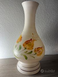 Paralume Vintage Vetro Satinato Fiori
