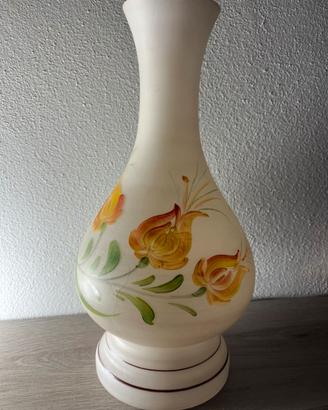 Paralume Vintage Vetro Satinato Fiori