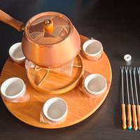 Kit in rame per fondue