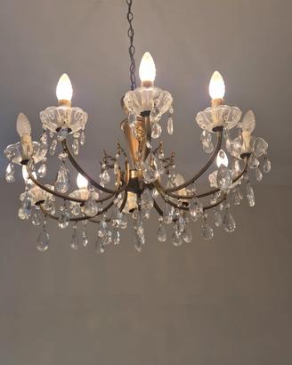 Elegante Lampadario Vintage - 10 Luci - Anni '60