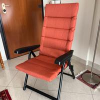 Sedia Relax Reclinabile con Cuscino Imbottito