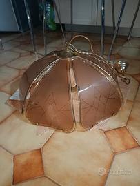 Gratis lampadario vintage vetro e metallo