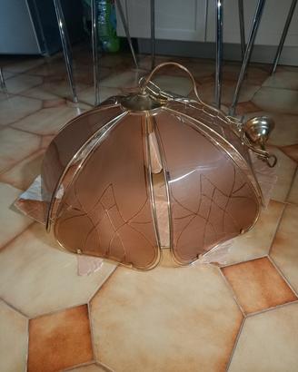 Gratis lampadario vintage vetro e metallo