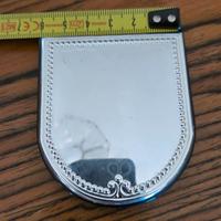 Specchio da borsa in plastica con lamina d'argento