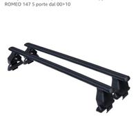 Barre portatutto RVS (tetto senza corr.) alfa 147