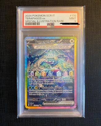 Carta Pokemon Terapagos Corona Astrale Psa 9 Ita