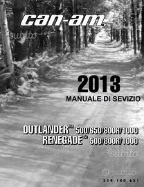 Manuali officina x Quad tutti modelli in ITALIANO