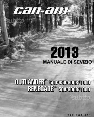 Manuali officina x Quad tutti modelli in ITALIANO