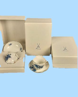 Set 3 tazze Meissen originali 1 scelta scatola