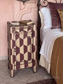 Comodini Arlecchino Dipinti A Mano